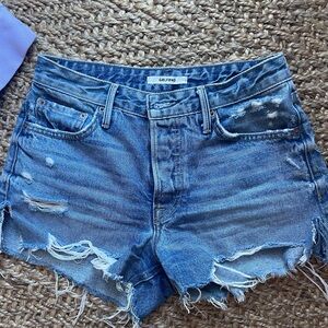 Girlfriend denim shorts